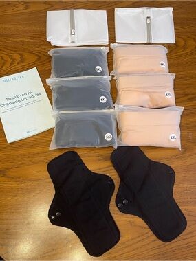 Ultradries Leakproof Underwear (100ml), Reusable Booster Pads and laundry bags